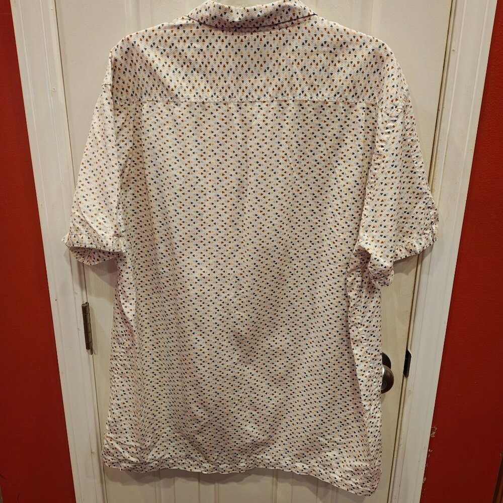 Tommy Bahama Mens Geometric Shirt XL Button Up Short Sleeve - Picture 3 of 8